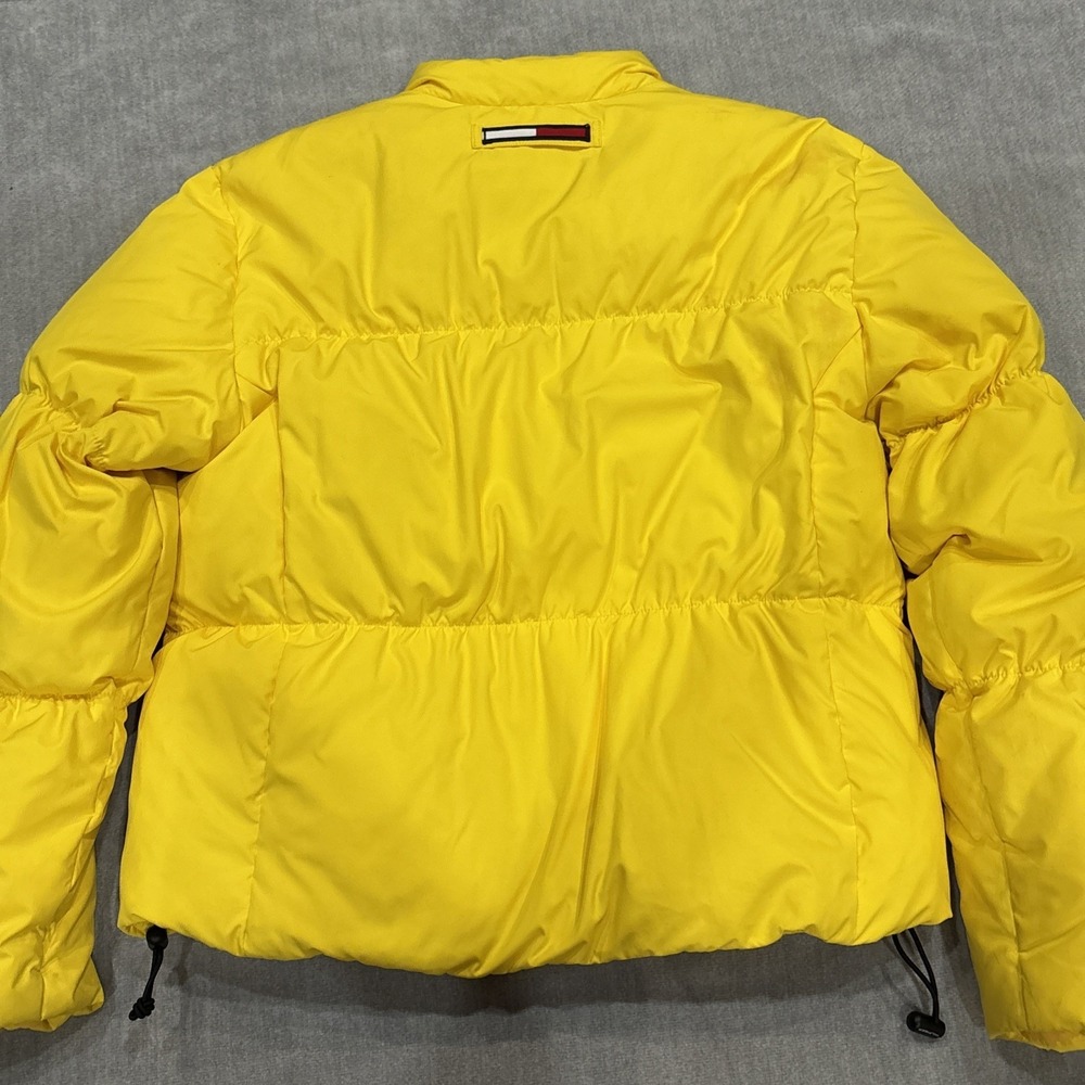 Tommy Hilfiger Puffer Jacket womens large Yellow READ - Picture 10 of 14